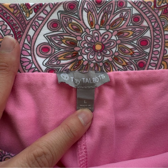 Talbots Pink Floral Everyday Stretch Skort - Picture 7 of 9